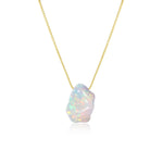 10.41ct Mexian Blue Opal Freeform Necklace