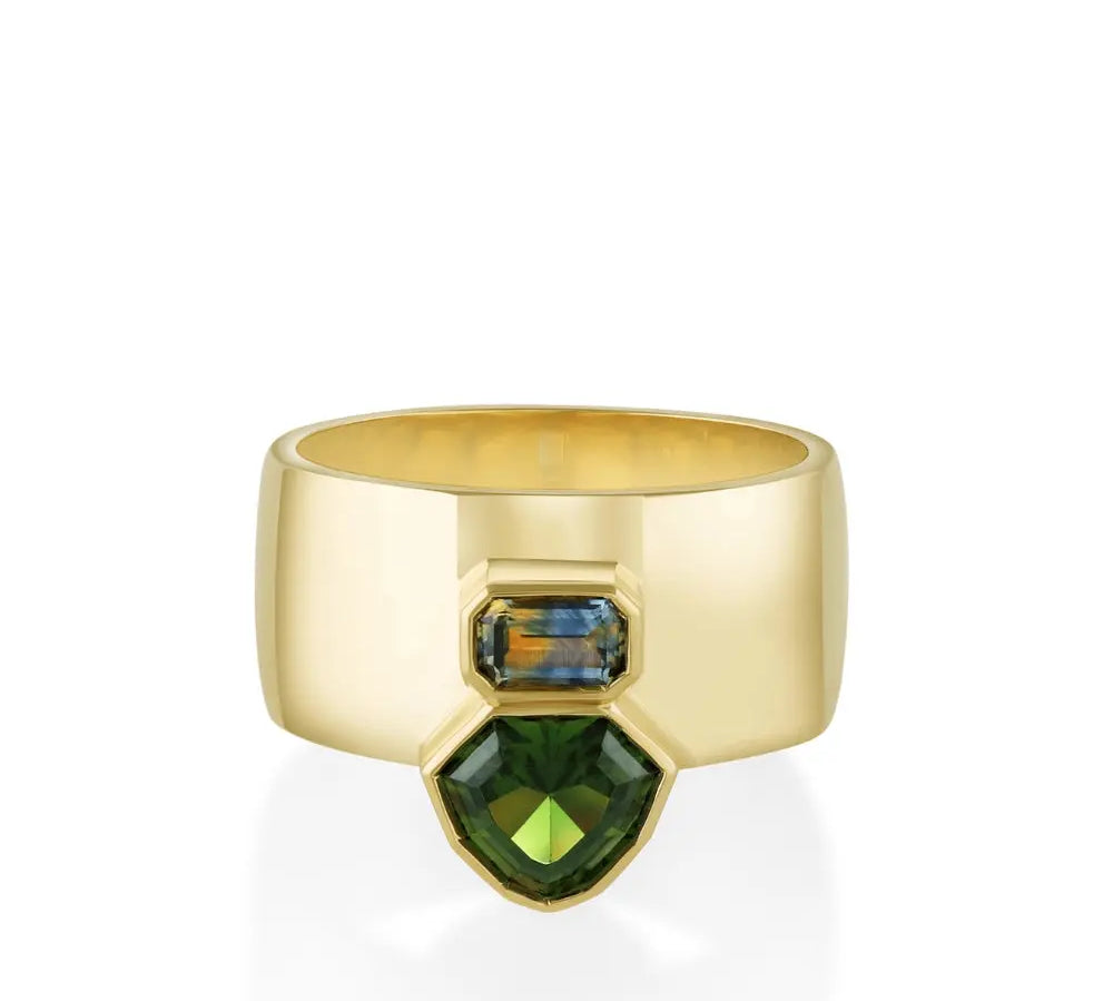 1.03ct Chrome Tourmaline Relic Ring [yellow gold]