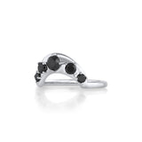 Marrow Fine Jewelry Black Diamond Crescendo Stacking Band [White Gold side]