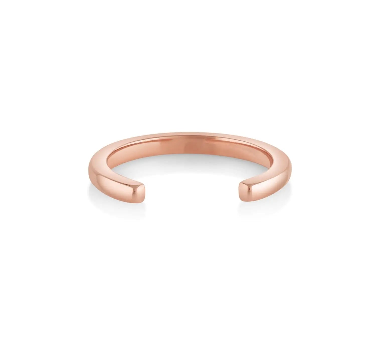 Marrow Fine Jewelry Everyday Cosmic Light Open Shank Band [Rose Gold]