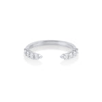 White Diamond Cosmic Light Open Shank Band [White Gold]