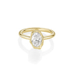 1.01ct Lab-Created Diamond Abstract Bezel Ring