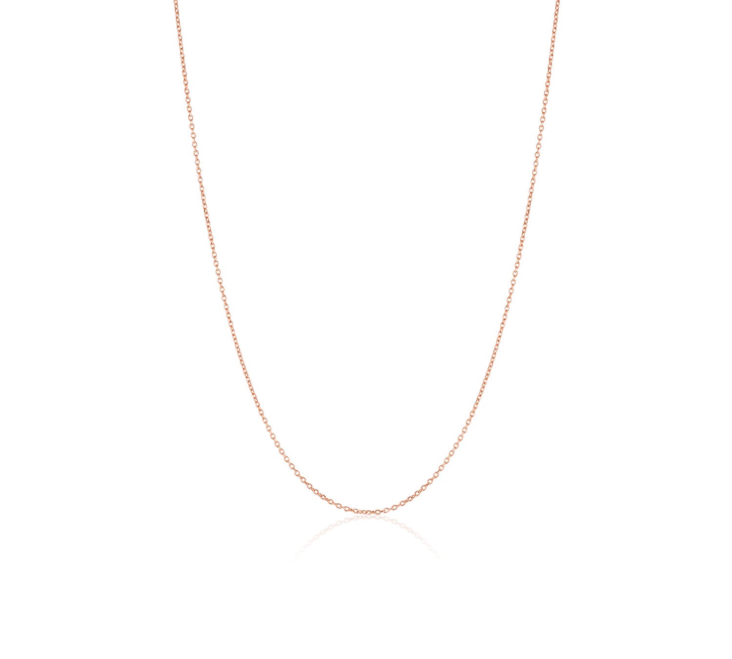 1mm Cable Chain [Rose Gold]