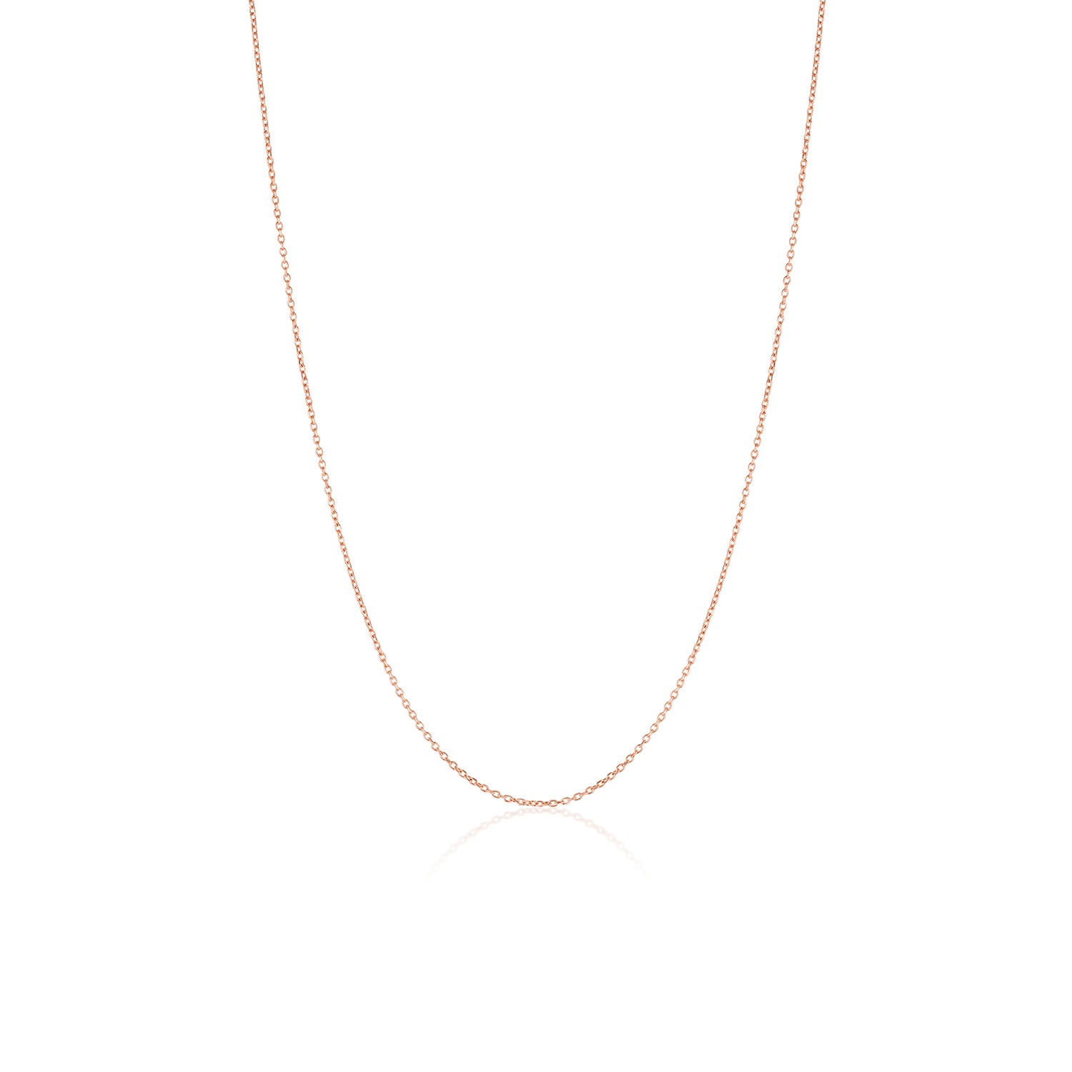 1mm Cable Chain [Rose Gold]