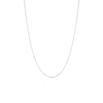 1mm Cable Chain [White Gold]