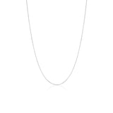 1mm Cable Chain [White Gold]