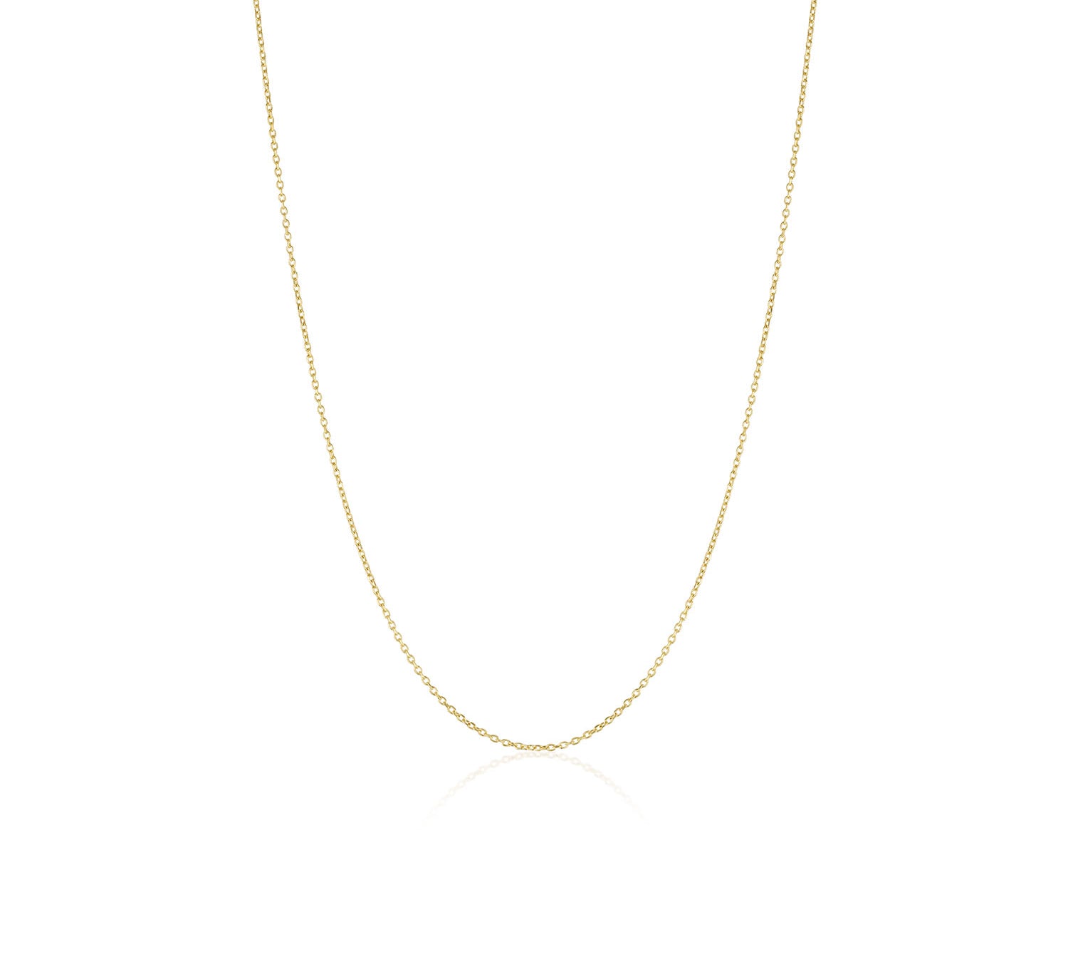 1mm Cable Chain [Yellow Gold]