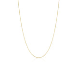 1mm Cable Chain [Yellow Gold]