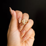 2.01ct Moval Diamond Abstract Bezel Ring Marrow Fine