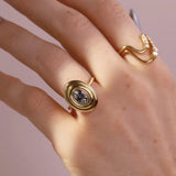 2.02ct Sapphire In-Orbit Ring