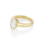 2.03ct Octagon Diamond Ring Side View