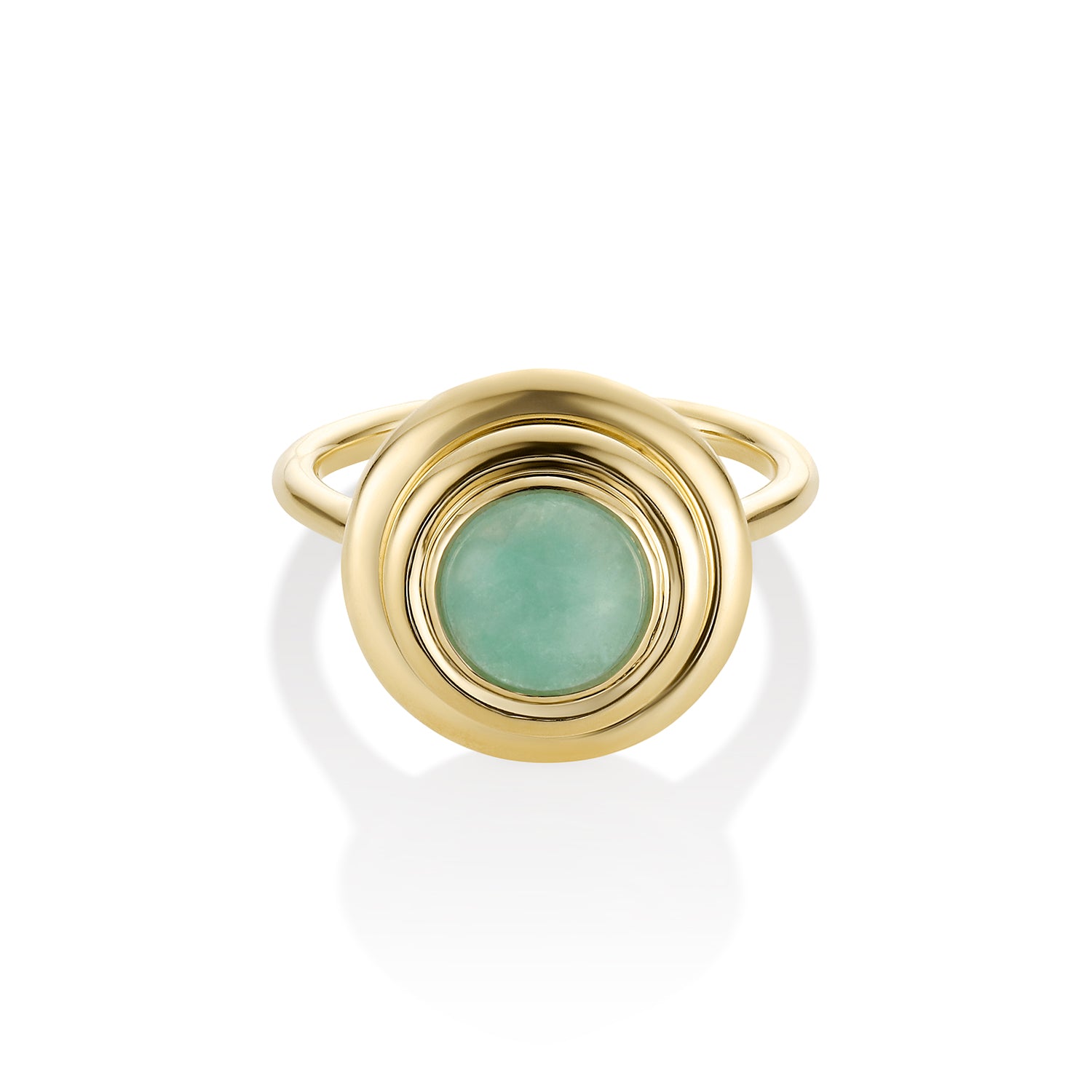 2.04 Beryl In-Orbit Ring [yellow gold]