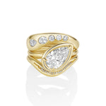 2.06ct Lab-Created Diamond Pear Diamond 3 Ring Stack Marrow Fine