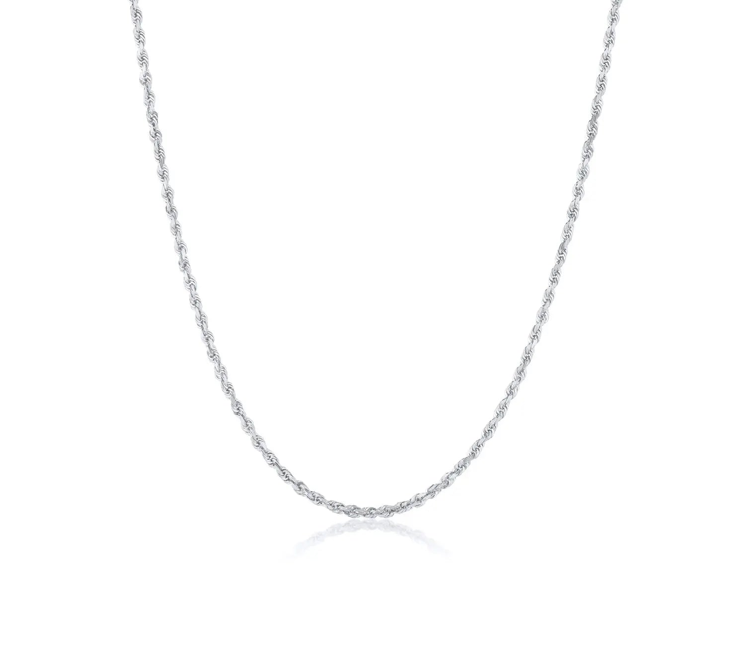 2.15mm Rope Chain [White Gold]