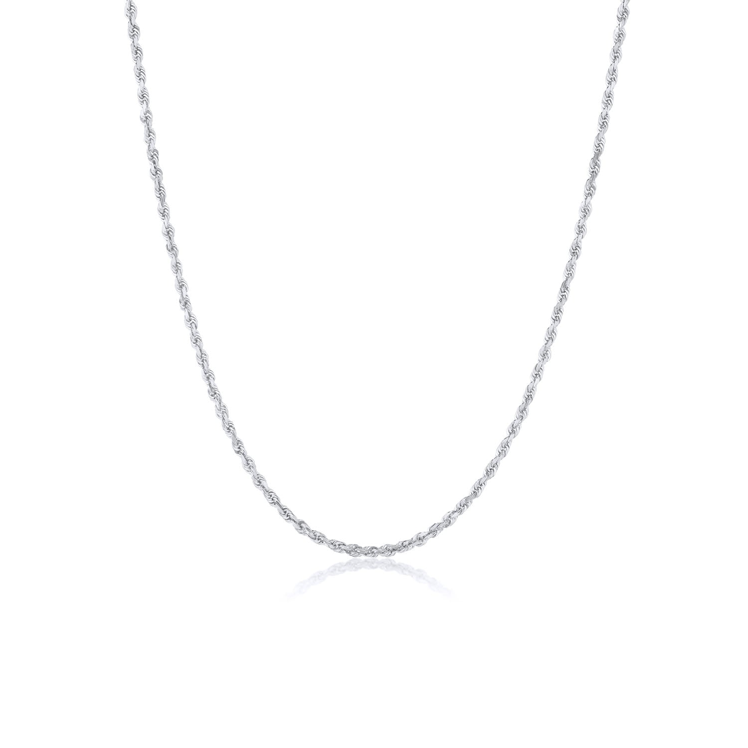 2.15mm Rope Chain [White Gold]