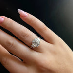 2.18ct Diamond and 0.62tcw Diamond Three Stone Ring [on hand]