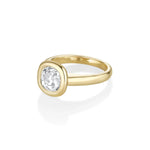 2.25ct Old Mine Diamond Ring side view