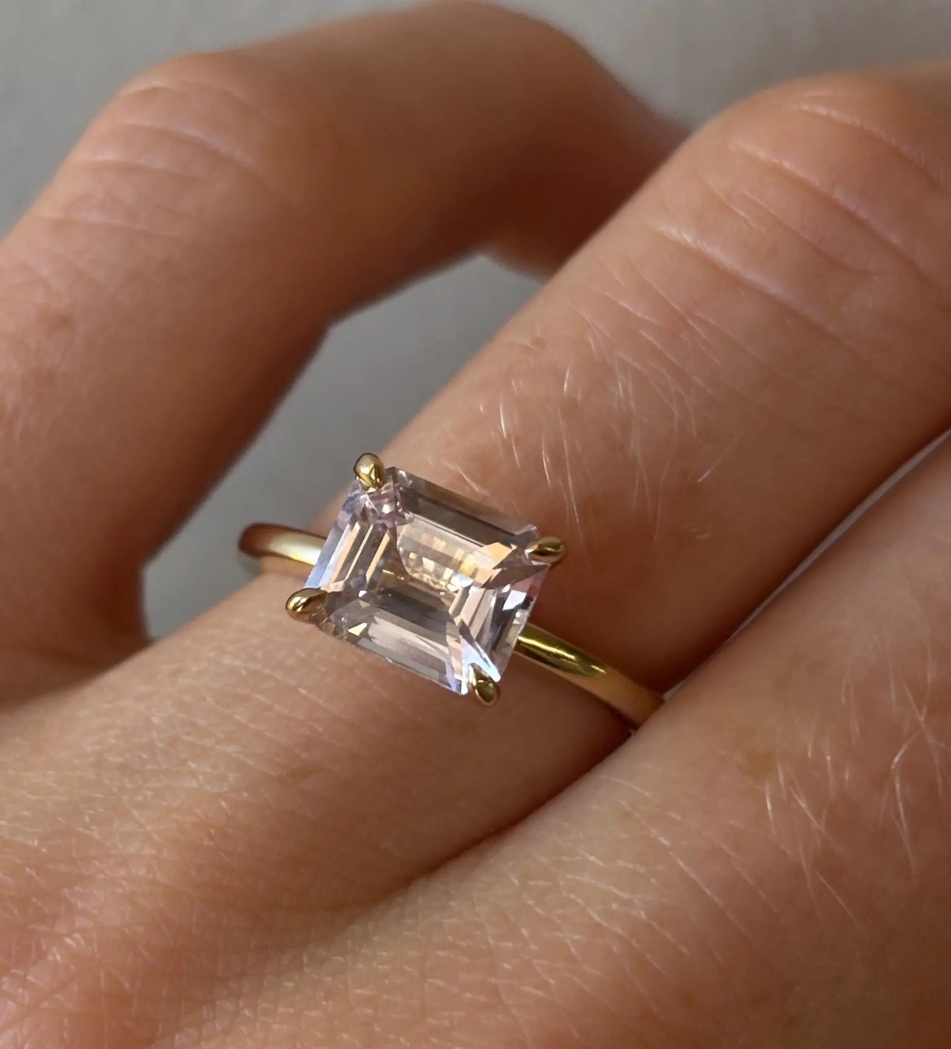 2.33ct Blushy Lavendar Sapphire East-West Annette Ring Marrow Fine