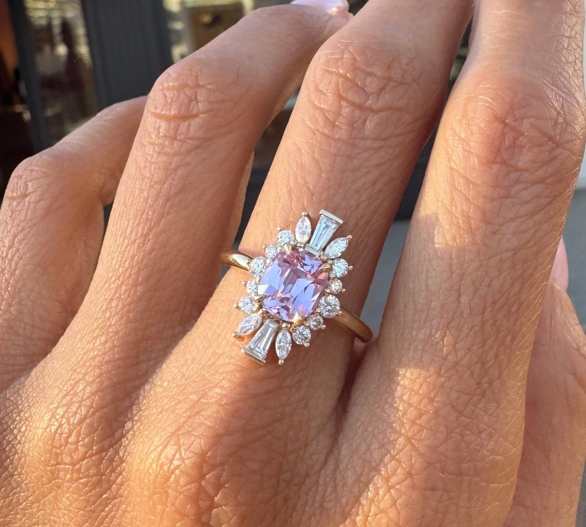 2.34ct Pink Spinel Ballerina Ring [pon hand]