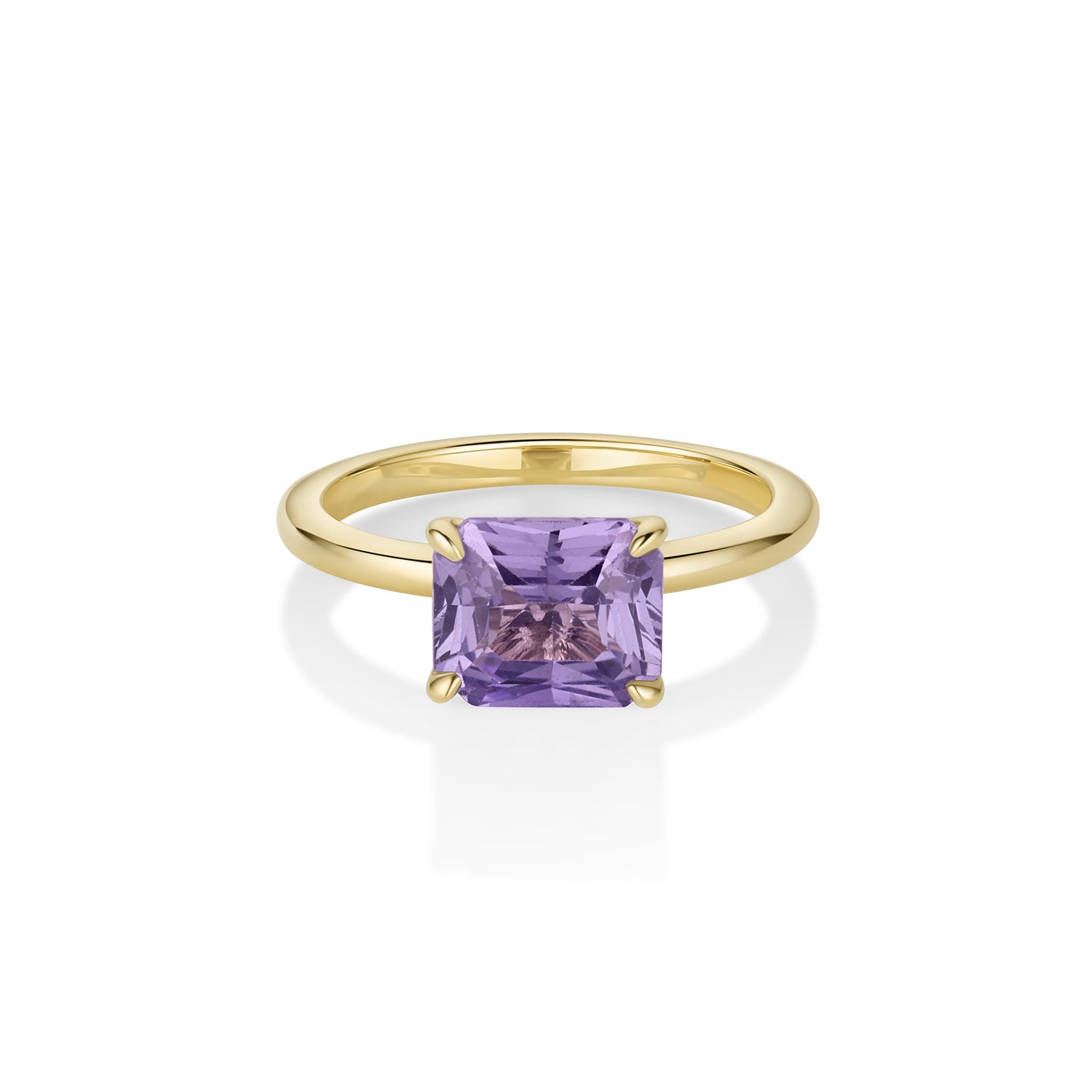 2.41ct Purple Sapphire East-West Annette [Yellow Gold]