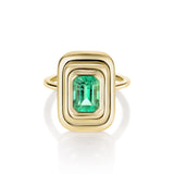 2.45ct Zambian Emerald In-Orbit Ring