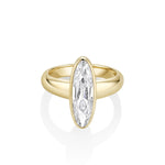 2.52ct Old Mine Lab Created Diamond Ring