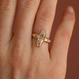 2.52ct Old Mine Lab Created Diamond Ring Marrow Fine