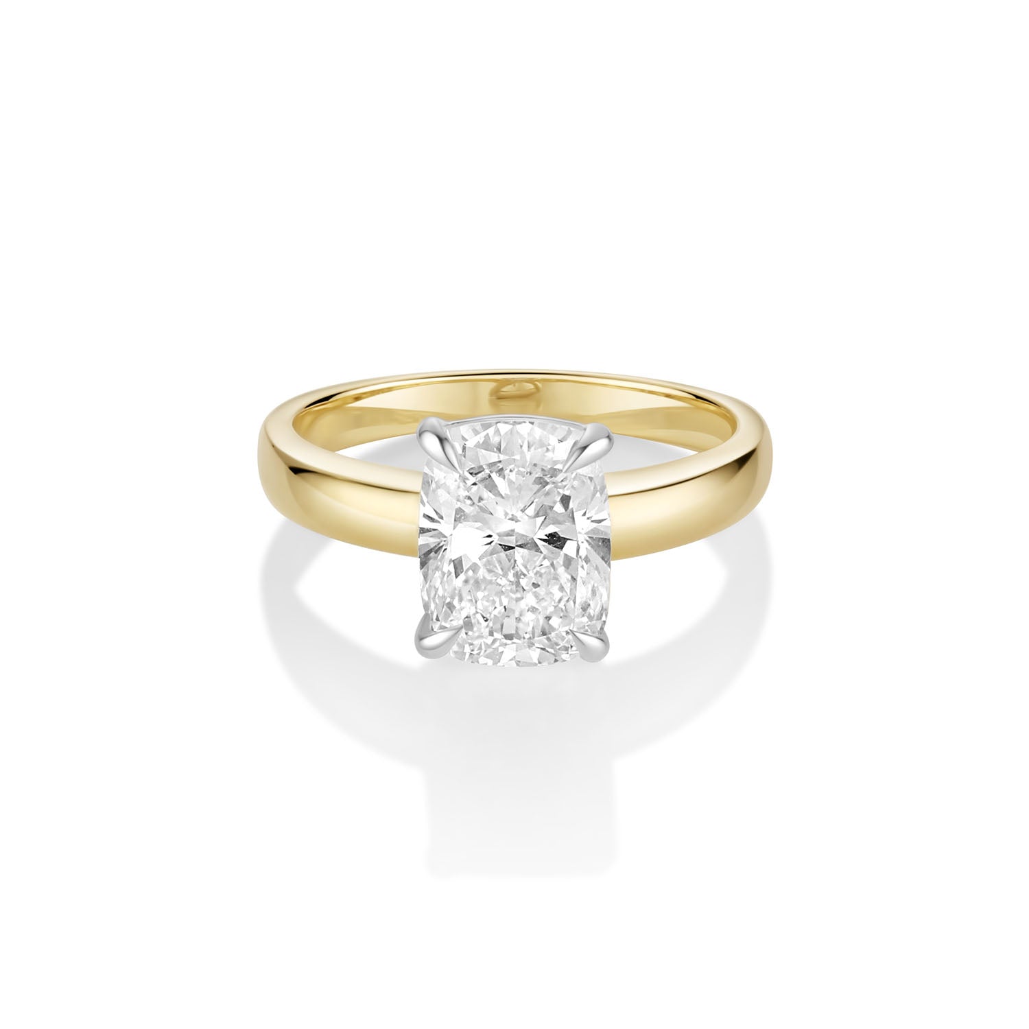 2.55ct Lab-Created Cushion Diamond Peyton Ring