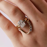 2.55ct Lab-Created Cushion Diamond Peyton Ring Marrow Fine