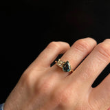 2.56ct Sapphire and Antique Diamond Toi et Moi Ring Marrow Fine [on hand]