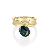 2.67ct Oval Sapphire Twist Ring