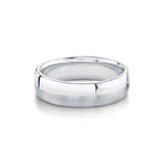 Marrow Fine Jewelry Gold Men's Wedding Band With Half Matte Half High Shine Metal [White Gold]