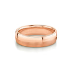 Marrow Fine Jewelry Gold Men's Wedding Band With Half Matte Half High Shine Metal [Rose Gold]