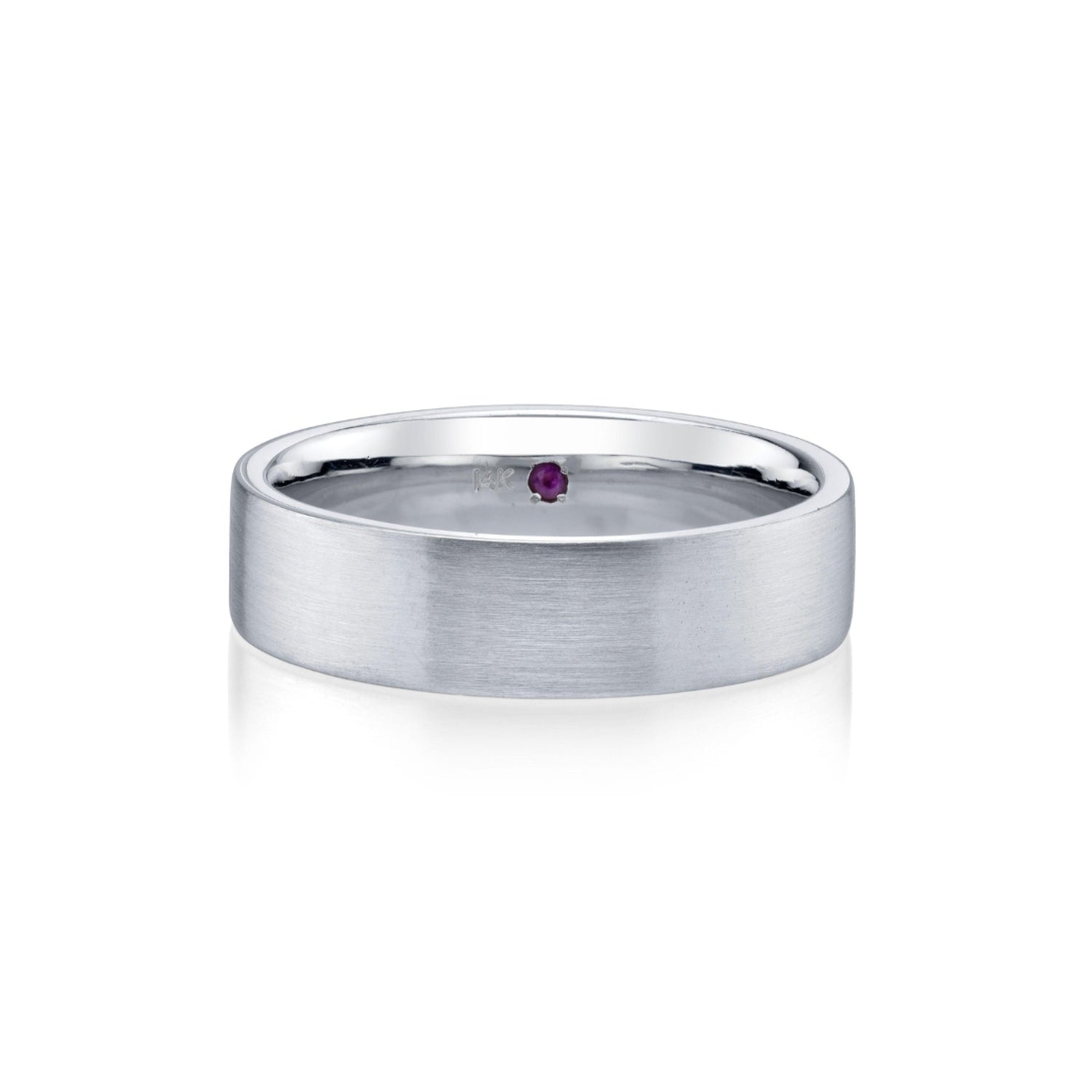 Marrow Fine Jewelry Charlie Men’s Band [White Gold flat]