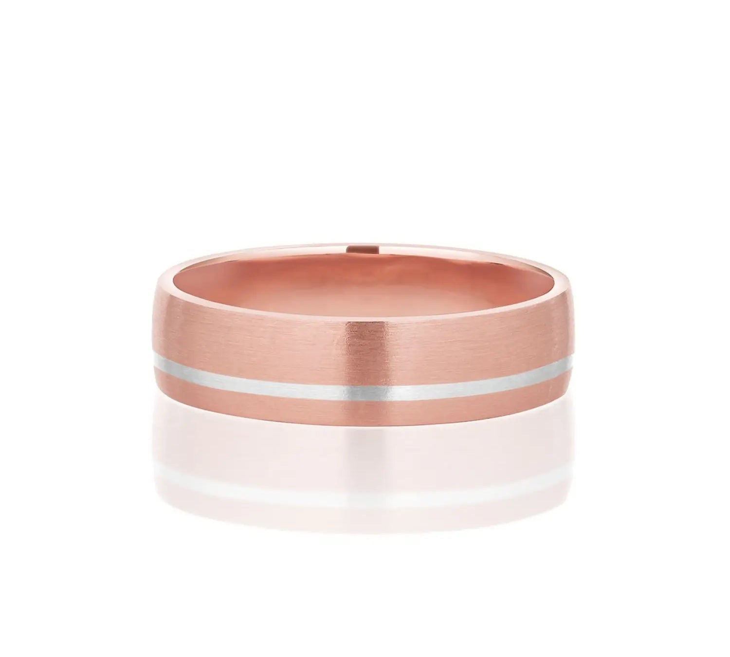 Inlay Men's Band [Rose Gold]