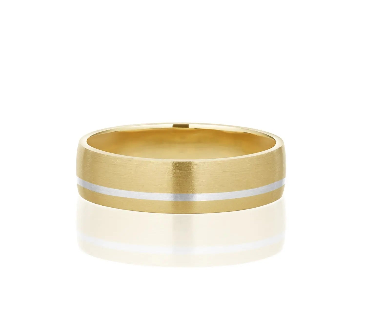 Inlay Men's Band [Yellow Gold]