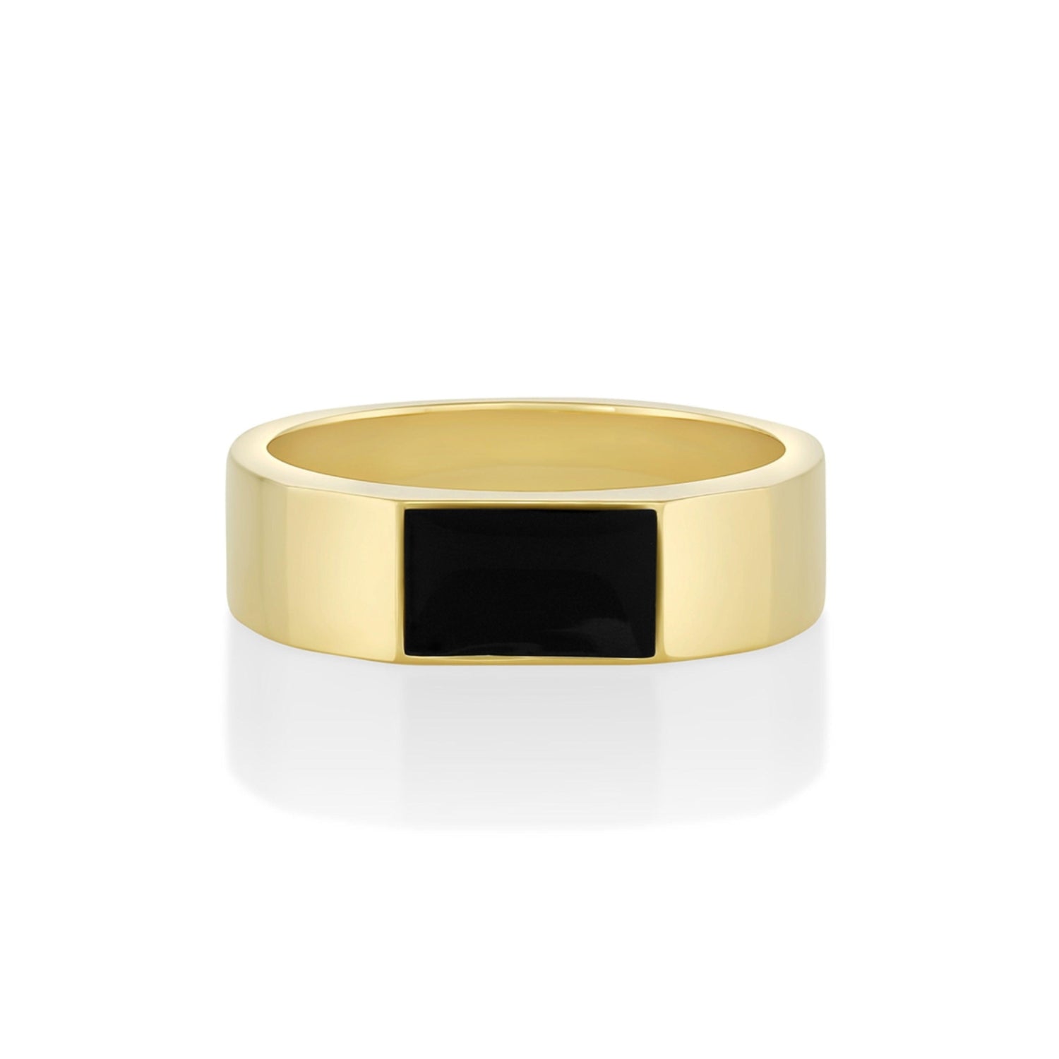 Marrow Fine Jewelry Elton Enamel Men's Band [Yellow Gold]