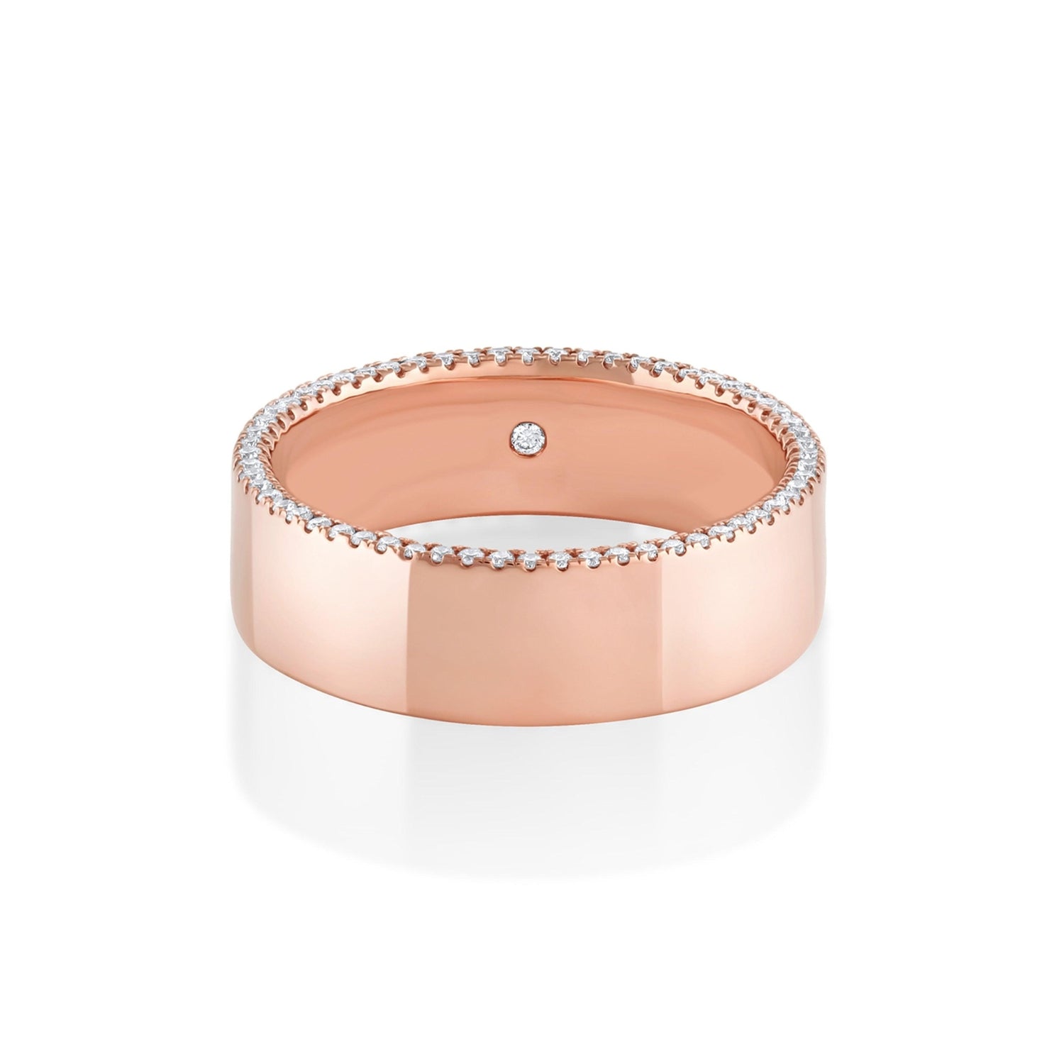 Marrow Fine Jewelry White Diamond 6 mm Parker Band [Rose Gold]