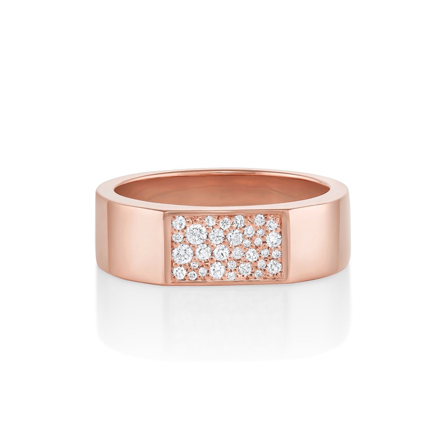White Diamond Colson Band [rose gold]