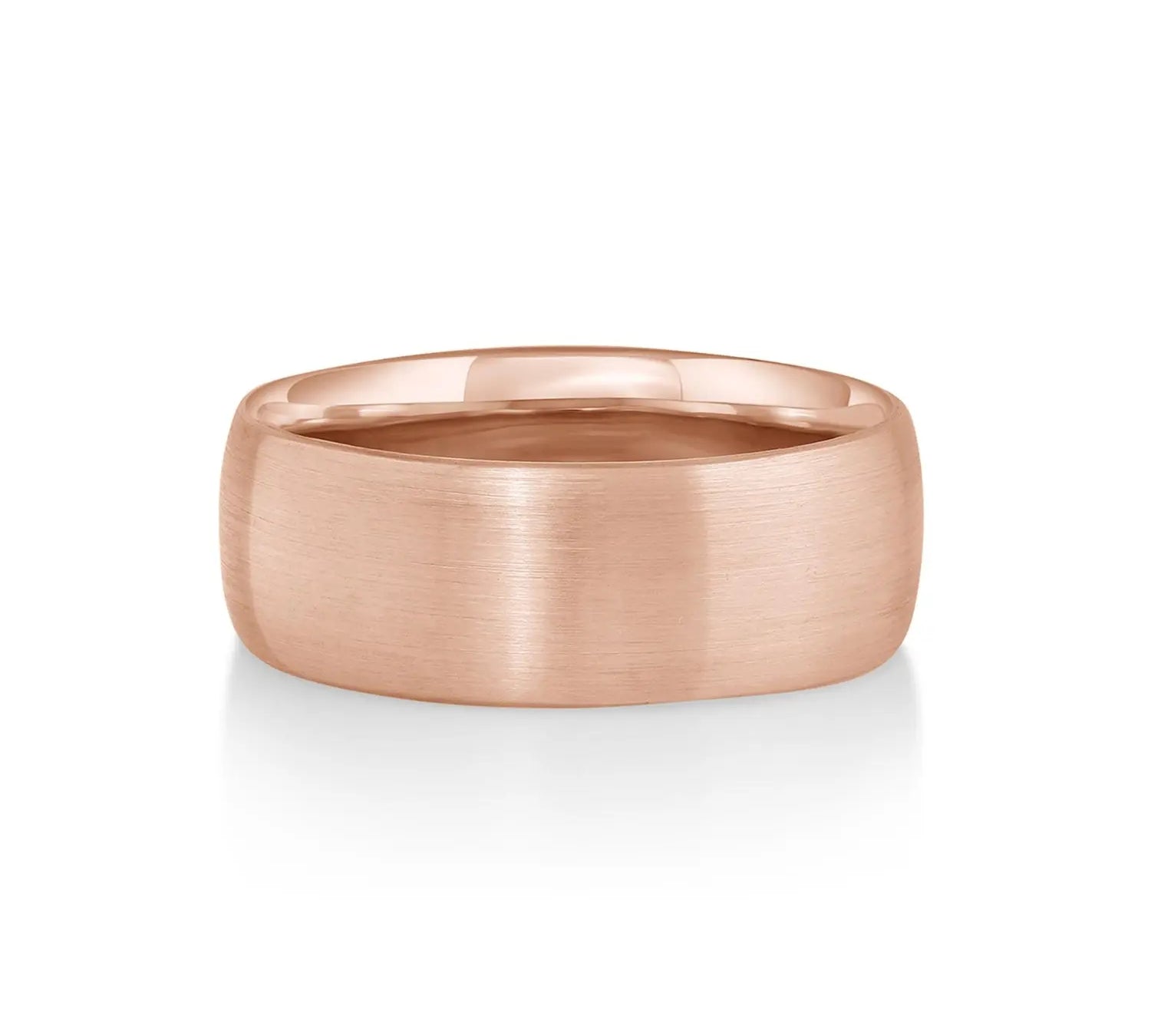 Marrow Fine Jewelry Beau Brushed Men's Band [Rose Gold]