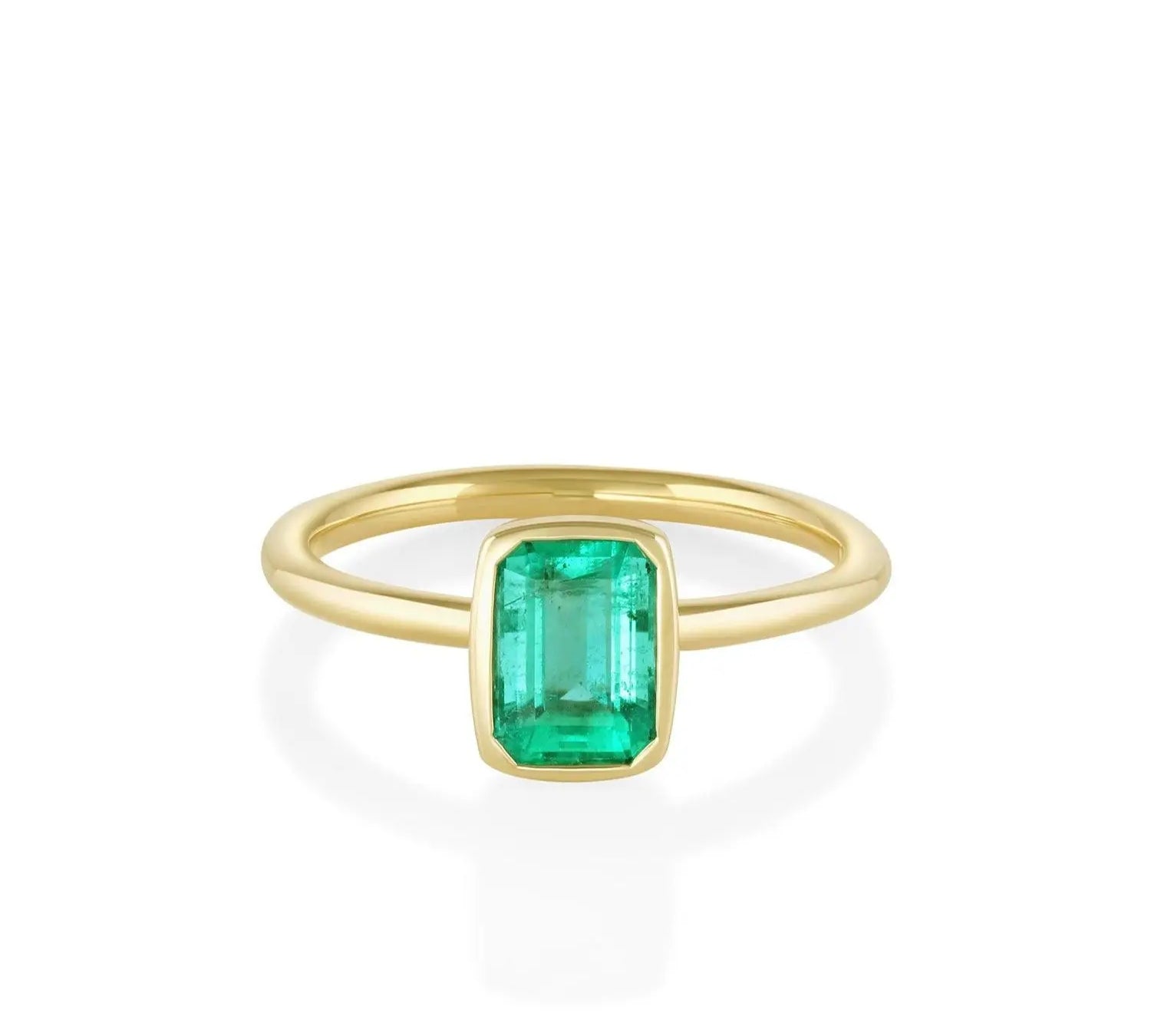The Mini Roxy Engagement Ring North-South [Yellow Gold]
