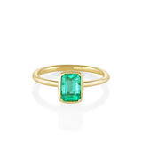 The Mini Roxy Engagement Ring North-South [Yellow Gold]