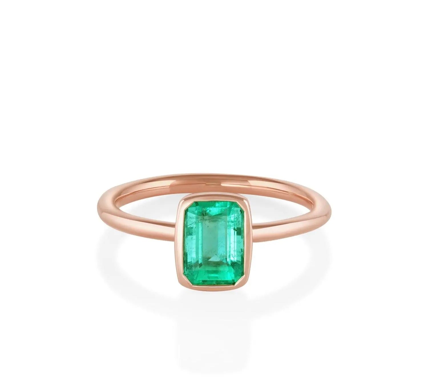 The Mini Roxy Engagement Ring North-South [Rose Gold]