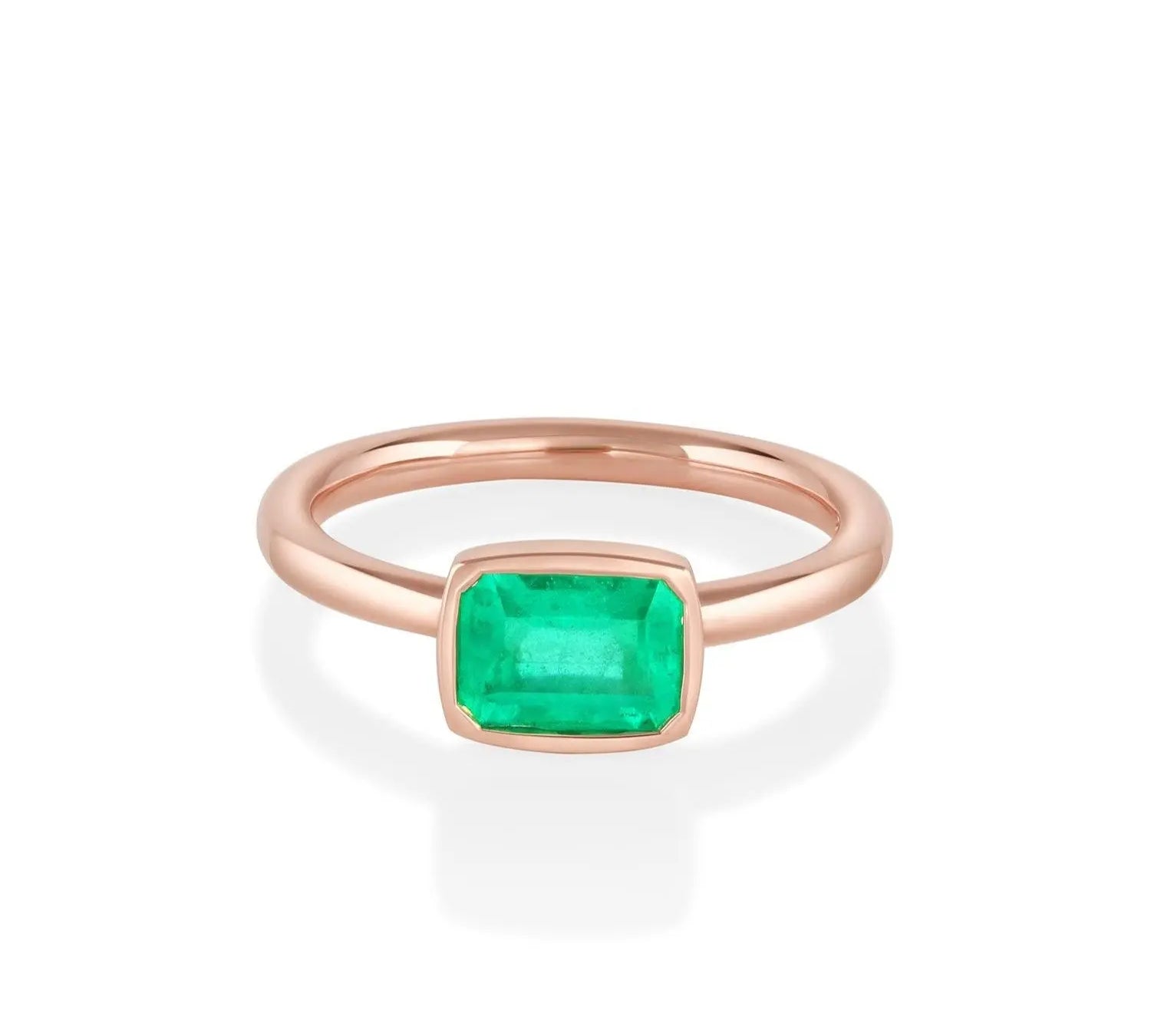 The Mini Roxy Engagement Ring East-West [Rose Gold]