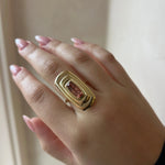 3.00ct Imperial Topaz In-Orbit Ring [on hand]