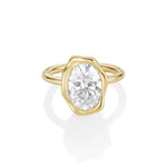 3.01ct Lab-Created Diamond Abstract Bezel Ring