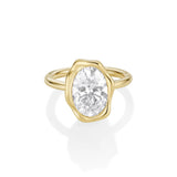 3.01ct Lab-Created Diamond Abstract Bezel Ring