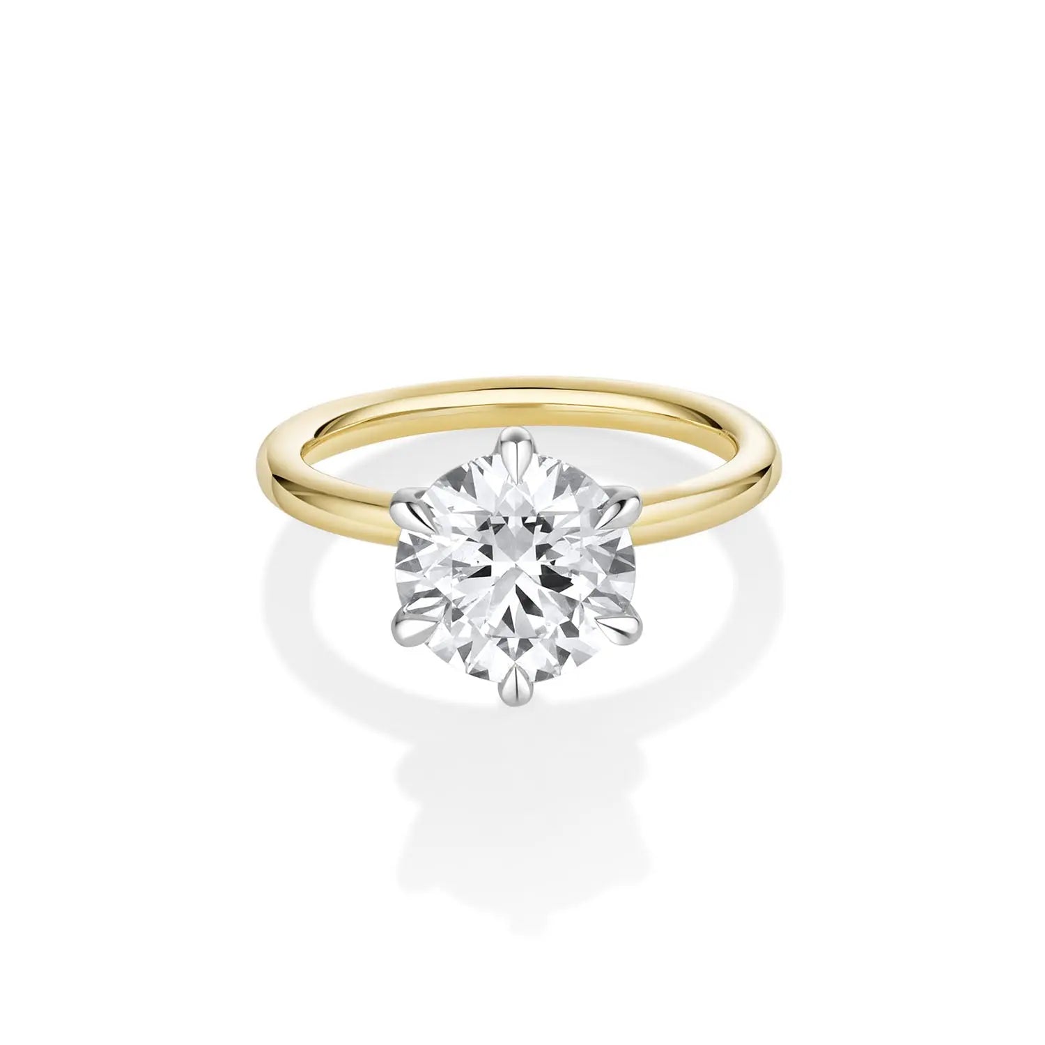 3.01ct Camille Round Ring [Yellow Gold]