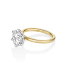 3.01ct Camille Round Ring [Yellow Gold] side view