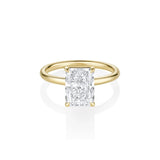 3.03ct Lab-Created Diamond Radiant Francesca Ring [Yellow Gold]